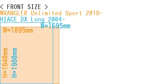 #WRANGLER Unlimited Sport 2018- + HIACE DX Long 2004-